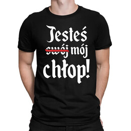 Jesteś swój chłop! V3 - męska koszulka na prezent dla fanów serialu 1670