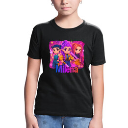 Huntrix z imieniem - dziecięca koszulka na prezent dla fanów filmu KPop Demon Hunters - produkt personalizowany