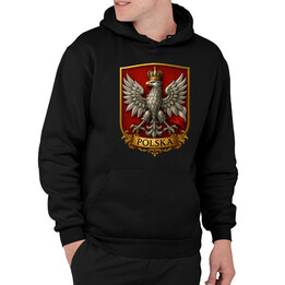 Polska - Orzeł Biały V3 - męska bluza na prezent