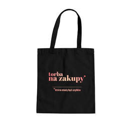 Torba na zakupy, które miały być szybkie - torba na prezent