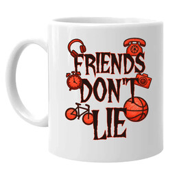 Friends don't lie - dla fanów serialu Stranger Things - kubek na prezent