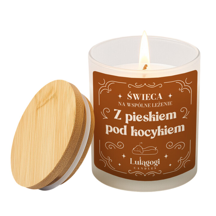 Świeca o zapachu psich łapek - świeczka zapachowa na prezent