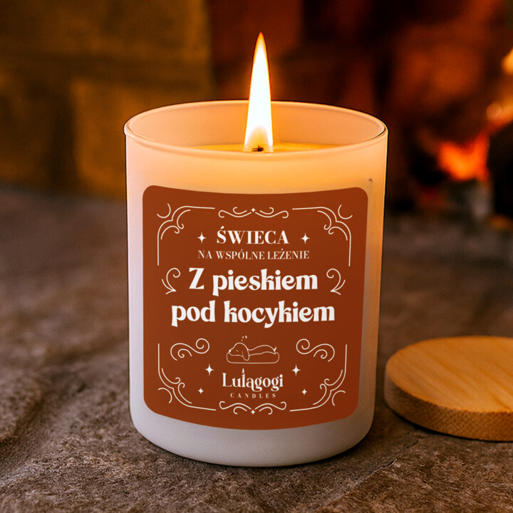 Świeca o zapachu psich łapek - świeczka zapachowa na prezent