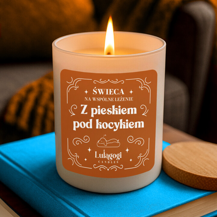 Świeca o zapachu psich łapek - świeczka zapachowa na prezent