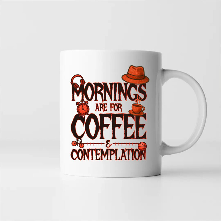 Mornings are for coffee and contemplation - dla fanów serialu Stranger Things - kubek na prezent