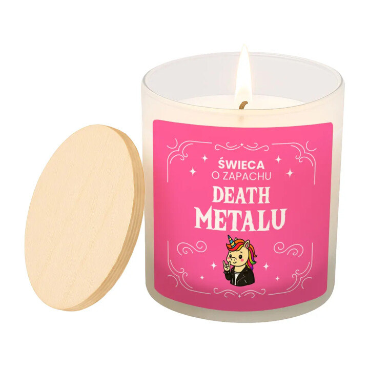 Świeca o zapachu Death Metalu - świeczka zapachowa na prezent