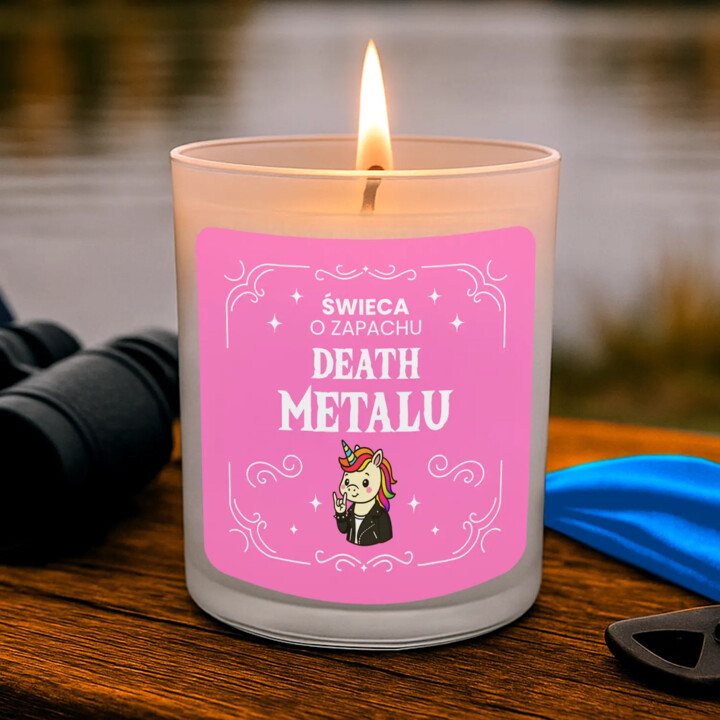 Świeca o zapachu Death Metalu - świeczka zapachowa na prezent