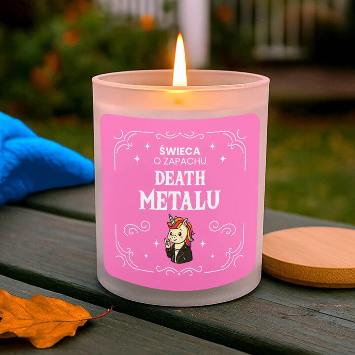 Świeca o zapachu Death Metalu - świeczka zapachowa na prezent