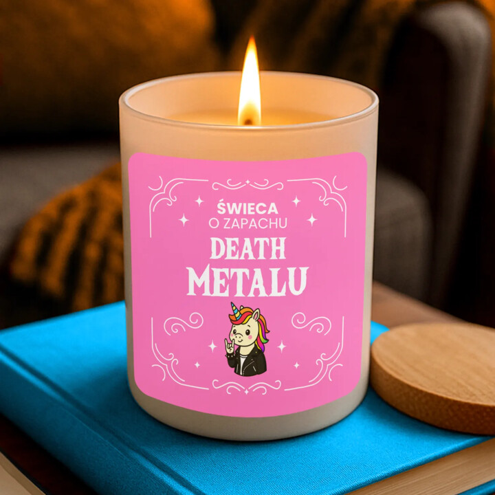 Świeca o zapachu Death Metalu - świeczka zapachowa na prezent