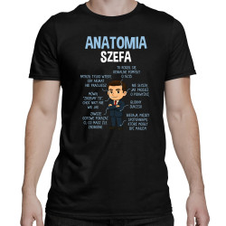 Anatomia szefa - męska koszulka na prezent