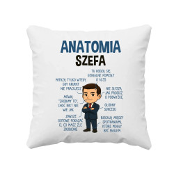 Anatomia szefa - poduszka na prezent