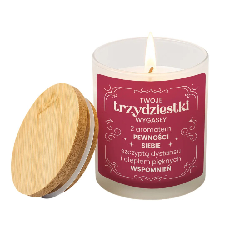 Twoje trzydziestki wygasły - świeczka zapachowa na prezent
