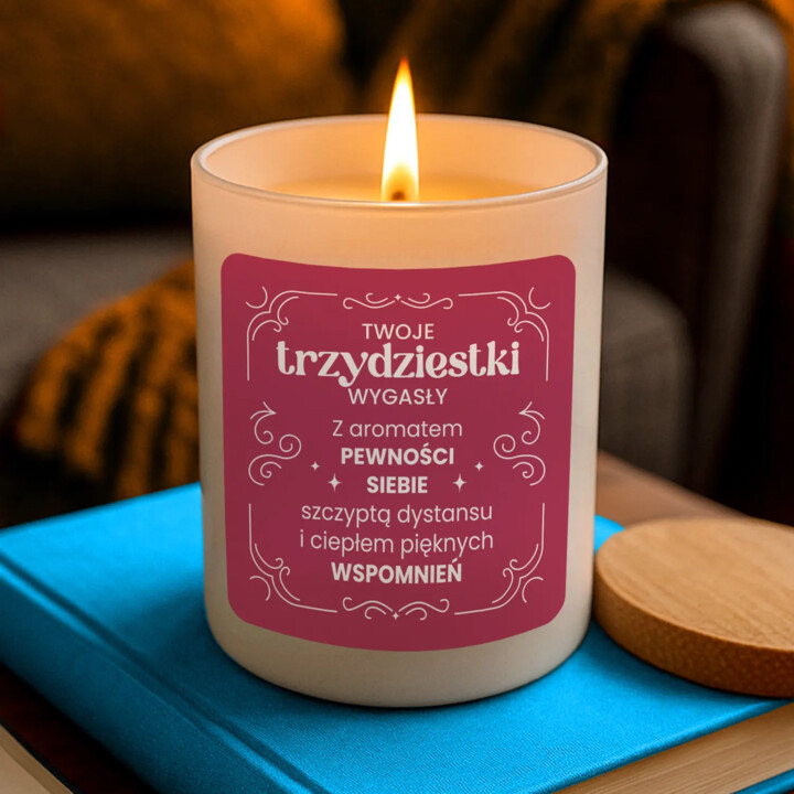 Twoje trzydziestki wygasły - świeczka zapachowa na prezent