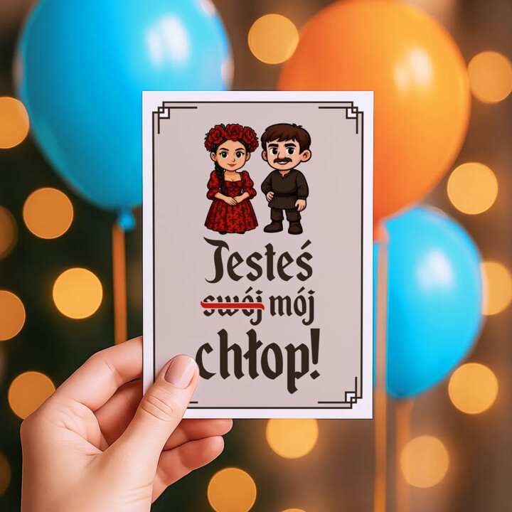 Jesteś mój chłop! - kartka okolicznościowa na prezent dla fanów serialu 1670