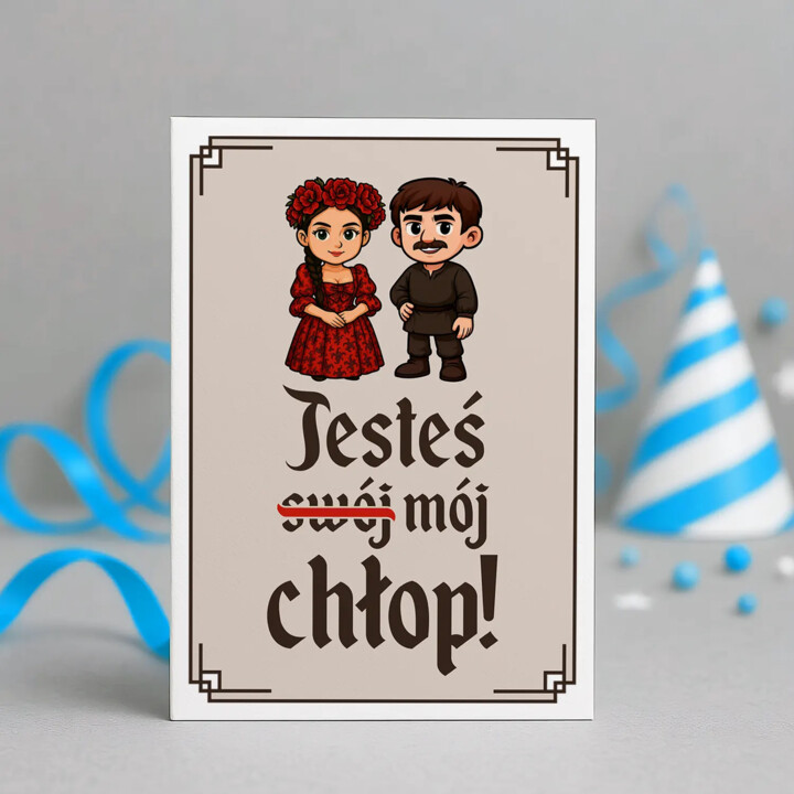 Jesteś mój chłop! - kartka okolicznościowa na prezent dla fanów serialu 1670