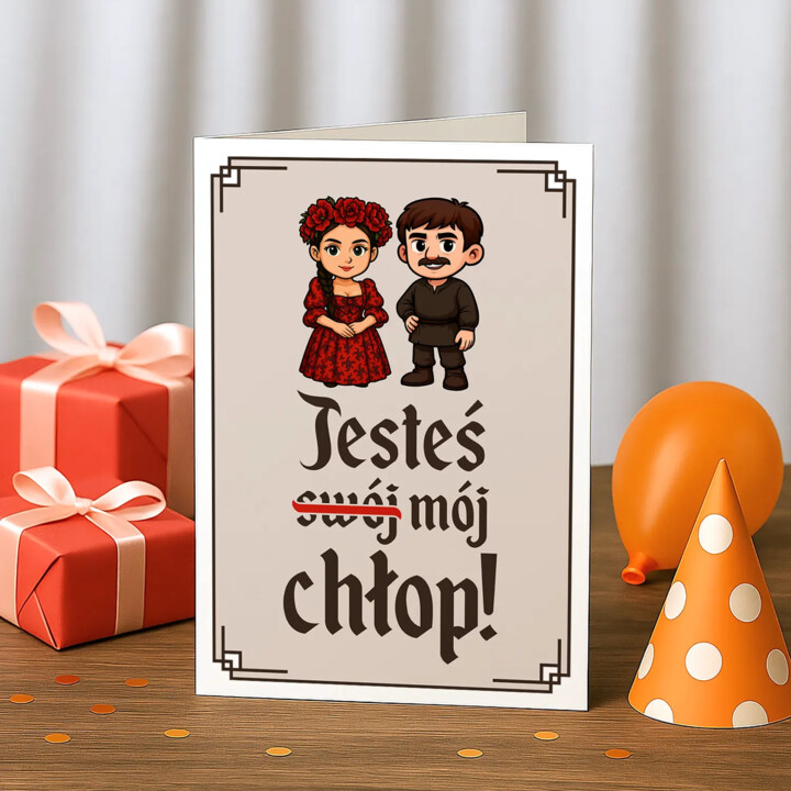 Jesteś mój chłop! - kartka okolicznościowa na prezent dla fanów serialu 1670