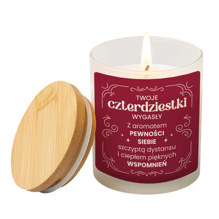 Twoje czterdziestki wygasły - świeczka zapachowa na prezent