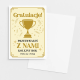 Gratulacje! Przetrwałeś z nami kolejny rok (albo my z Tobą) - kartka okolicznościowa na prezent