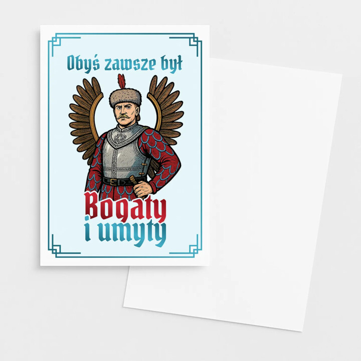 Obyś zawsze był bogaty i umyty - kartka okolicznościowa na prezent dla fanów serialu 1670