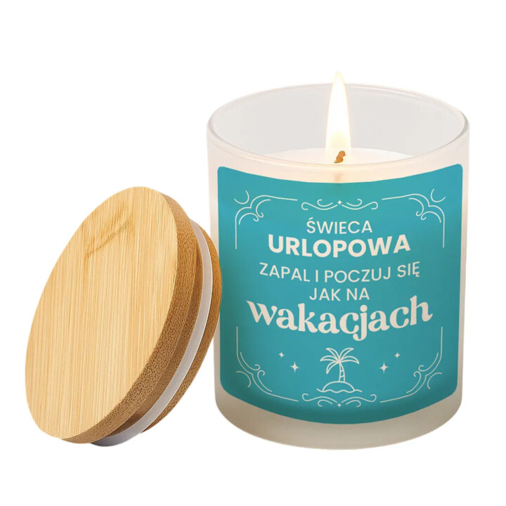 Świeca urlopowa - zapal i poczuj się jak na wakacjach - świeczka zapachowa na prezent
