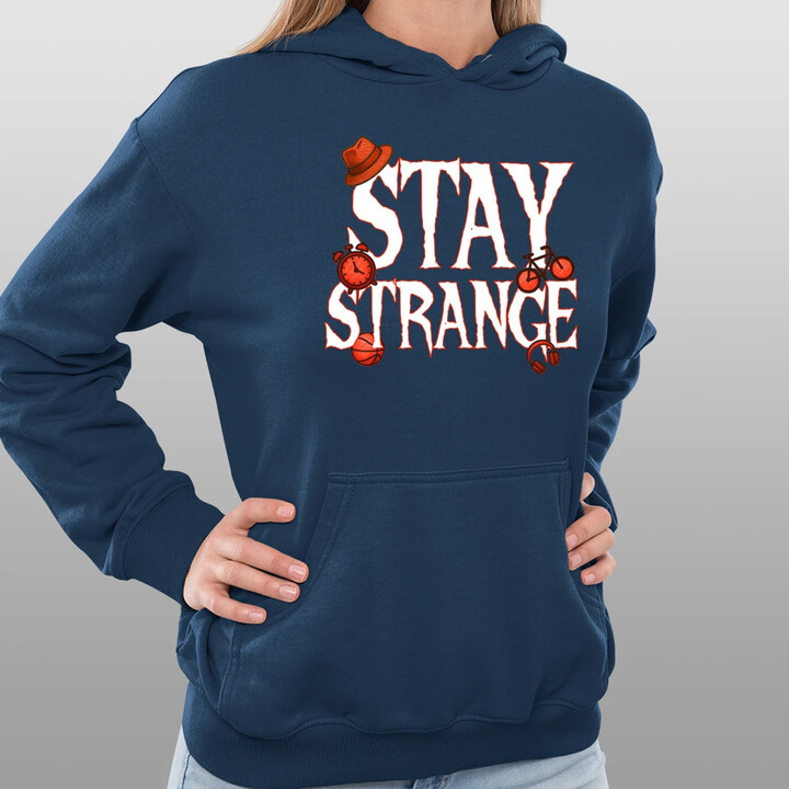 Stay strange - dla fanów serialu Stranger Things - damska bluza na prezent