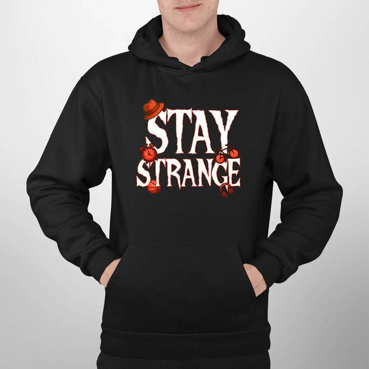 Stay strange - dla fanów serialu Stranger Things - męska bluza na prezent