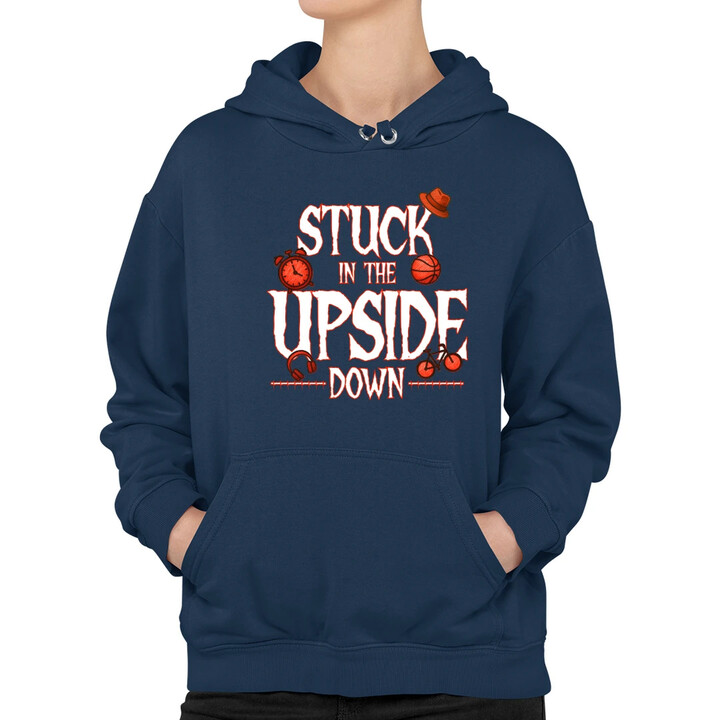 Stuck in the upside down - dla fanów serialu Stranger Things - damska bluza na prezent