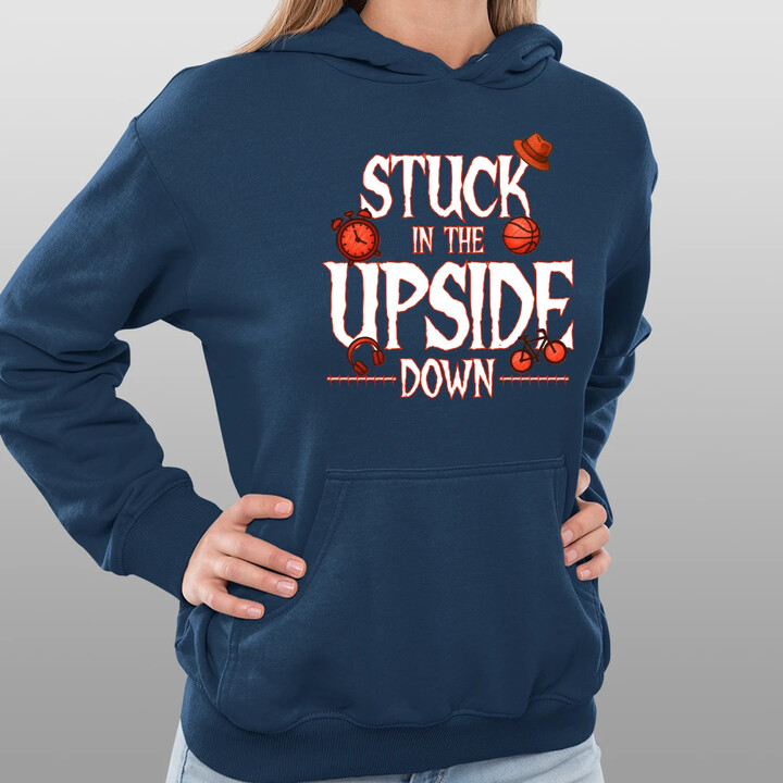 Stuck in the upside down - dla fanów serialu Stranger Things - damska bluza na prezent