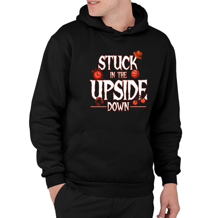 Stuck in the upside down - dla fanów serialu Stranger Things - męska bluza na prezent