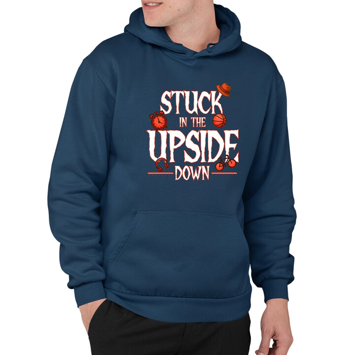 Stuck in the upside down - dla fanów serialu Stranger Things - męska bluza na prezent