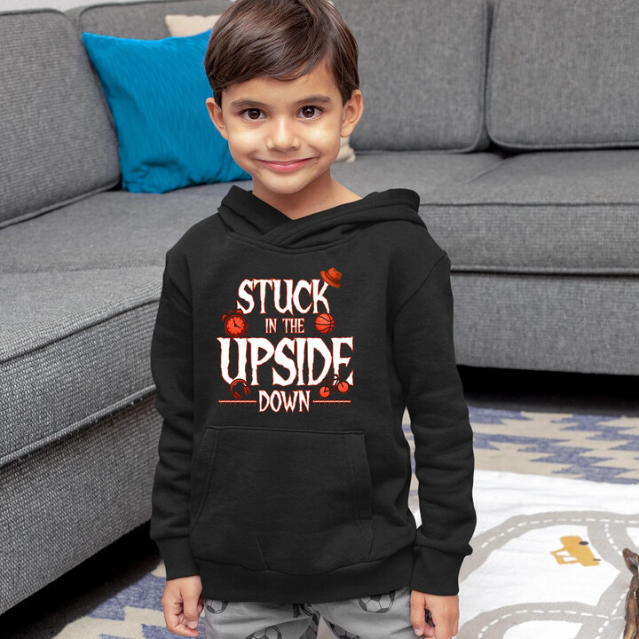 Stuck in the upside down - dla fanów serialu Stranger Things - dziecięca bluza na prezent