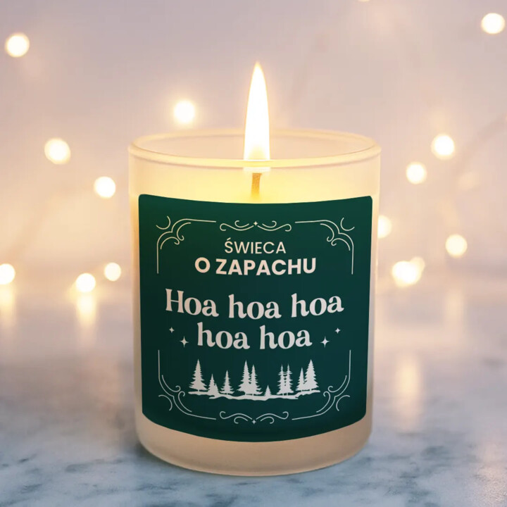 Świeca o zapachu hoa hoa hoa hoa hoa - świeczka zapachowa na prezent