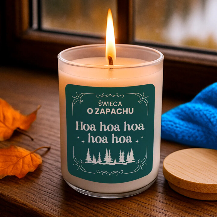 Świeca o zapachu hoa hoa hoa hoa hoa - świeczka zapachowa na prezent