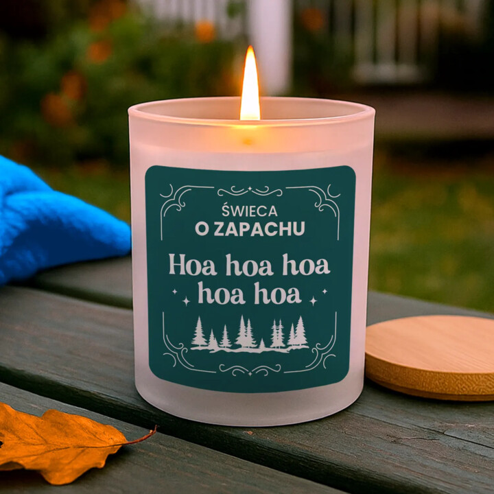 Świeca o zapachu hoa hoa hoa hoa hoa - świeczka zapachowa na prezent