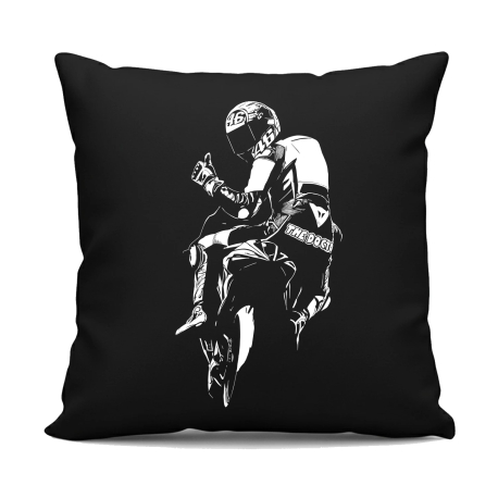 The doctor - czarna poduszka na prezent