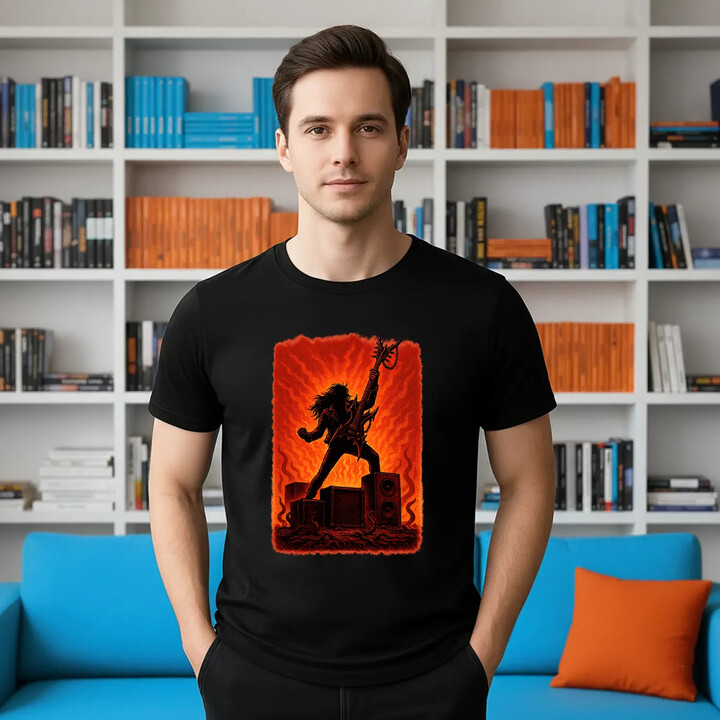 Eddie - dla fanów serialu Stranger Things - męska koszulka na prezent