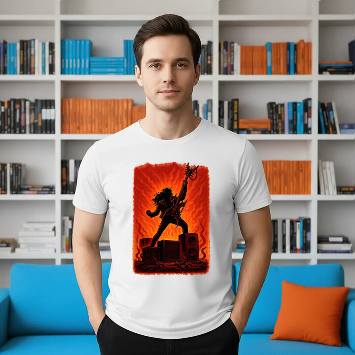 Eddie - dla fanów serialu Stranger Things - męska koszulka na prezent