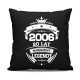 2006 Narodziny legendy 20 lat - czarna poduszka na prezent