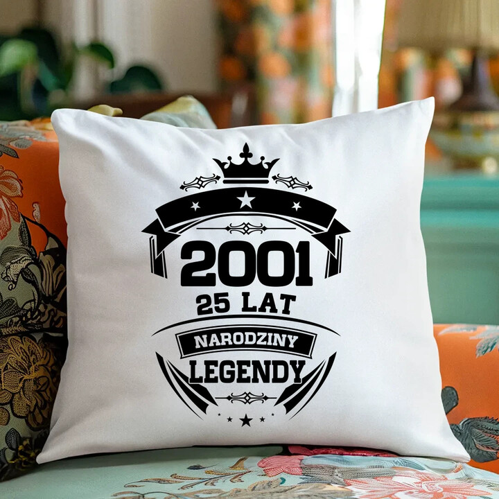 2001 Narodziny legendy 25 lat - poduszka na prezent
