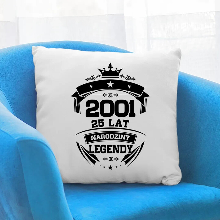 2001 Narodziny legendy 25 lat - poduszka na prezent