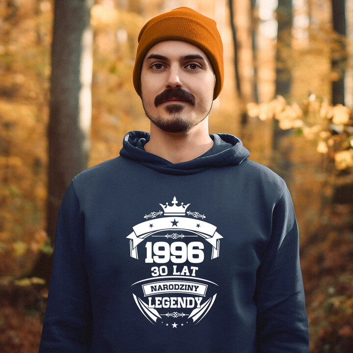 1996 Narodziny legendy 30 lat - męska bluza na prezent