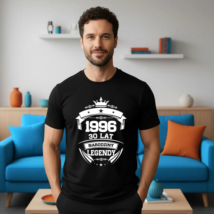 1996 Narodziny legendy 30 lat - męska koszulka na prezent