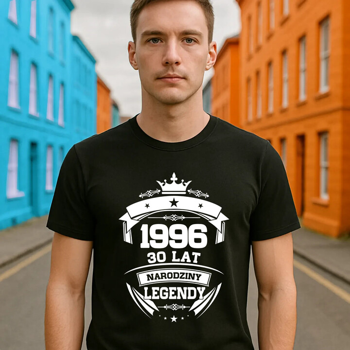 1996 Narodziny legendy 30 lat - męska koszulka na prezent
