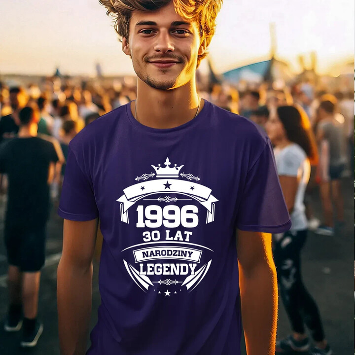 1996 Narodziny legendy 30 lat - męska koszulka na prezent