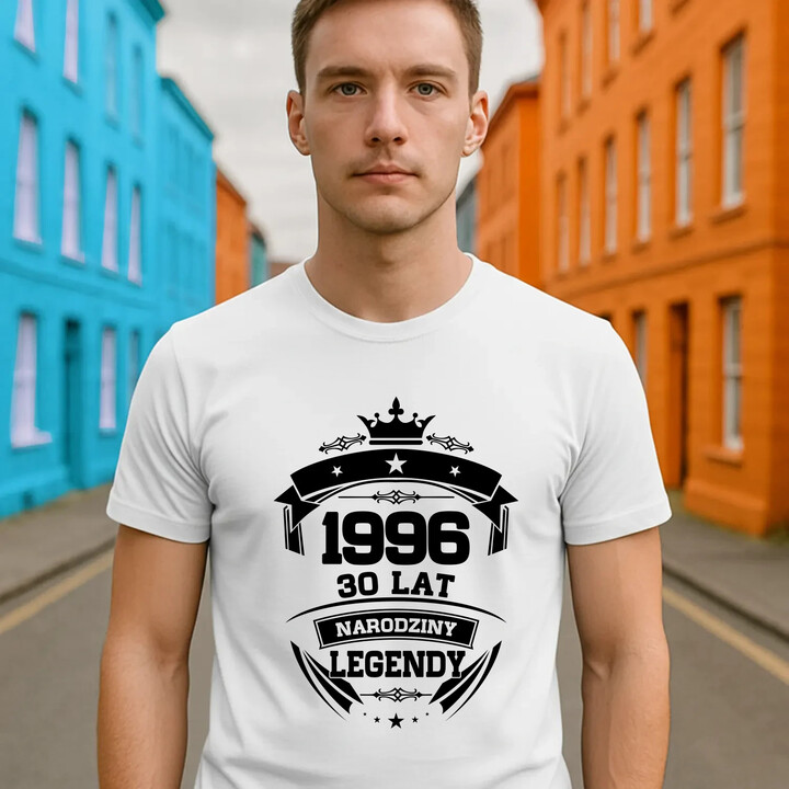 1996 Narodziny legendy 30 lat - męska koszulka na prezent