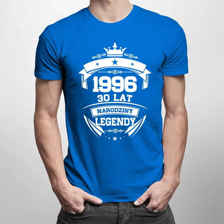 1996 Narodziny legendy 30 lat - męska koszulka na prezent