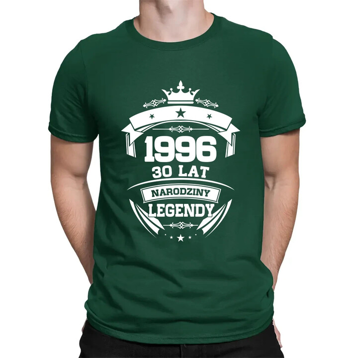1996 Narodziny legendy 30 lat - męska koszulka na prezent