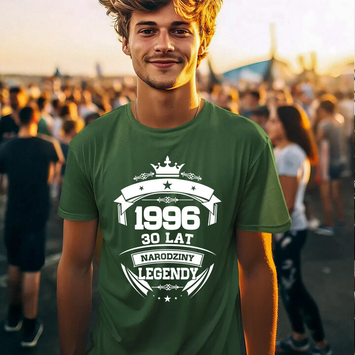 1996 Narodziny legendy 30 lat - męska koszulka na prezent