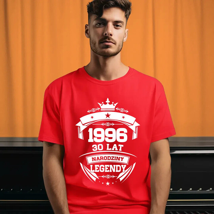 1996 Narodziny legendy 30 lat - męska koszulka na prezent