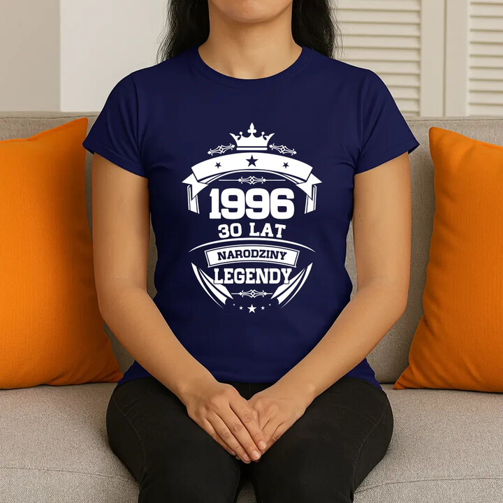 1996 Narodziny legendy 30 lat - damska koszulka na prezent